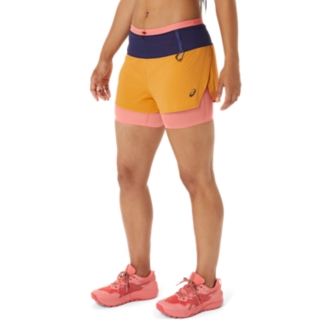 WOMEN'S FUJITRAIL 2-N-1 SHORT | Sandstorm/Papaya | Shorts & Pants 