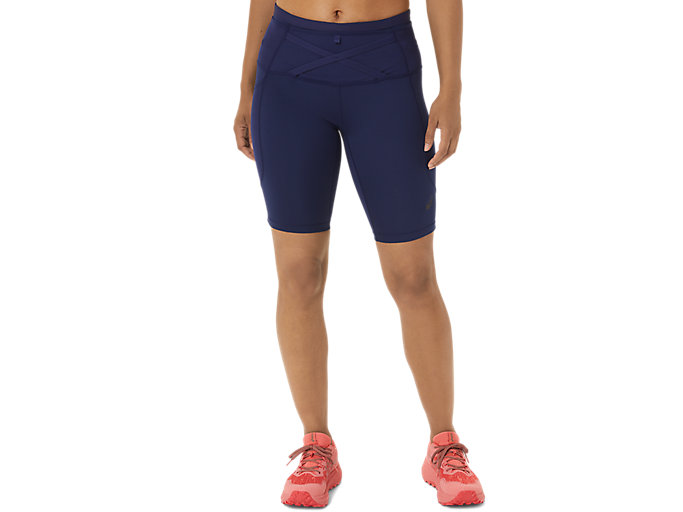 Image 1 of 10 of Mujer Indigo Blue/Papaya FUJITRAIL SPRINTER Shorts de deporte y running para mujer