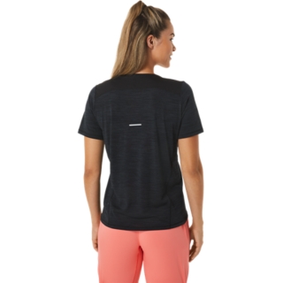 RACE V-NECK SS TOP PERFORMANCE BLACK/CHARCOAL GREY