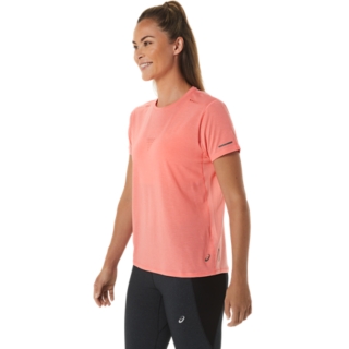 Women's SPORT RUN TOP, Grand Shark, Short Sleeve Tops