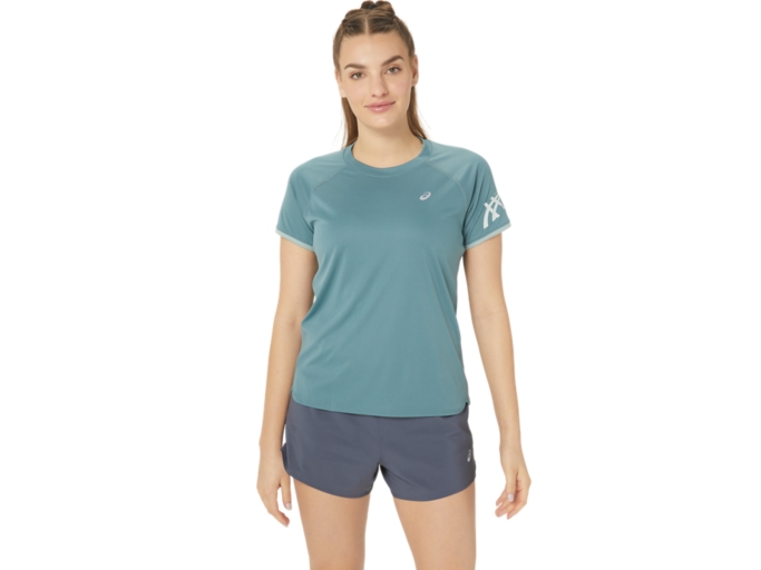 ICON SHORT SLEEVED TOP | Women | Foggy Teal/Pure Aqua