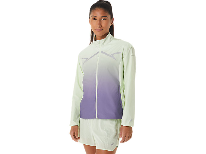 Image 1 of 8 of Women's Whisper Green/Dusty Purple LITE-SHOW JACKET Women's Jackets & Vests