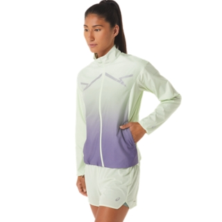 Jackets | | Purple Outerwear | & WOMEN\'S Whisper Green/Dusty JACKET ASICS LITE-SHOW