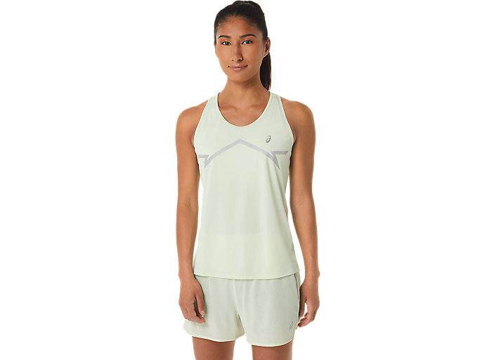 Image 1 of 7 of Women's Whisper Green LITE-SHOW TANK Short Sleeve Women's Running Tops