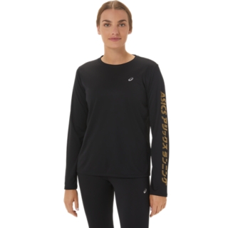 Women\'s KATAKANA LS TOP | Performance Black | Long Sleeve Tops | ASICS  Outlet FI