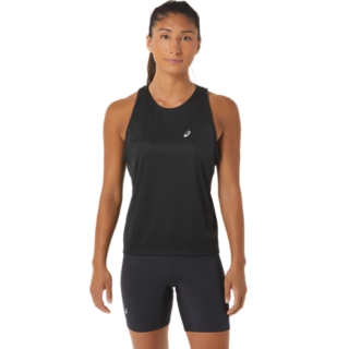 WOMEN'S TRACK BRA SHIRT, Performance Black, Sleeveless Shirts