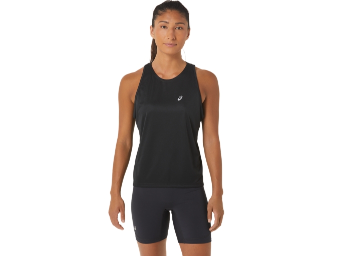 WOMEN'S READY-SET LYTE TANK | Performance Black | Sleeveless Shirts | ASICS