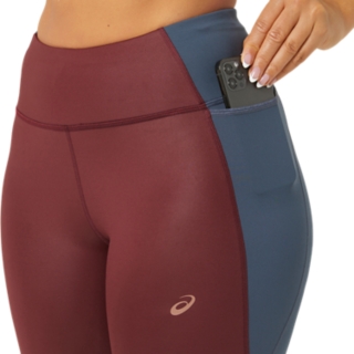 Women's NAGINO RUN TIGHT | Port Royal/Tarmac | Tights & Leggings | ASICS UK