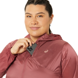 NAGINO PACKABLE RUN JACKET BRISKET RED