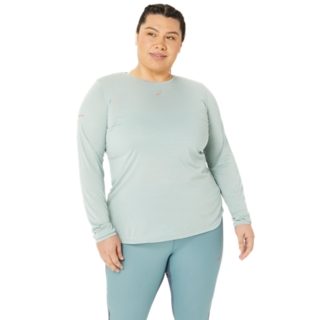 WOMEN'S LONG SLEEVE HEATHER TOP, Blue Bliss Heather