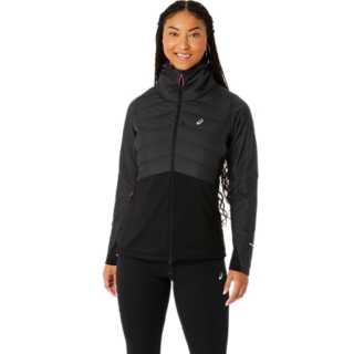 Asics black 2025 running jacket