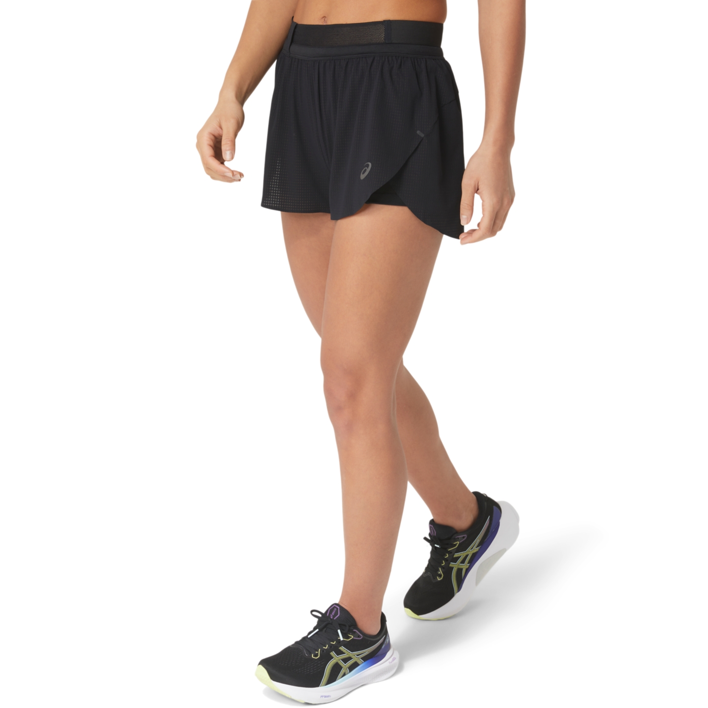 Женские шорты ASICS Metarun Split, цвет: Чёрный — фото 3