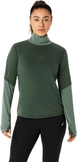 METARUN MOCK Long ASICS | Forest LONG SLEEVE Rain NECK Sleeve | | Shirts TOP