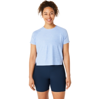 WOMEN'S PR LYTE RUN SHORT SLEEVE 2.0, Light Sapphire Spacedye, T-Shirts &  Tops