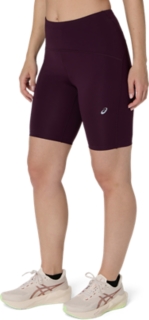 Image 3 of 9 of Women's DARK AUBERGINE ROAD HIGH WAIST 8IN SPRINTER Women's Tights