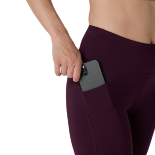 Image 5 of 9 of Women's DARK AUBERGINE ROAD HIGH WAIST 8IN SPRINTER Women's Tights