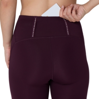 Image 7 of 9 of Women's DARK AUBERGINE ROAD HIGH WAIST 8IN SPRINTER Women's Tights