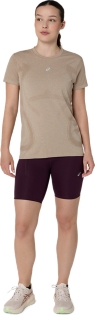 Image 9 of 9 of Women's DARK AUBERGINE ROAD HIGH WAIST 8IN SPRINTER Women's Tights