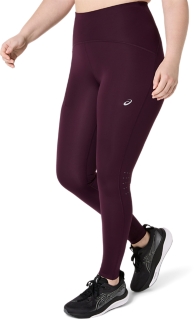 Image 3 of 8 of Women's DARK AUBERGINE ROAD HIGH WAIST TIGHT Women's Tights