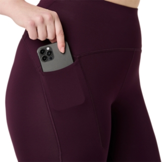 Image 5 of 8 of Women's DARK AUBERGINE ROAD HIGH WAIST TIGHT Women's Tights