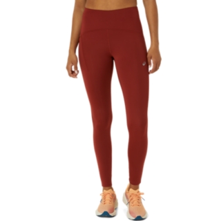 Rosso Pantaloni Aderenti e Leggings Sport da Donna ASICS IT