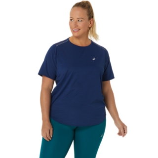 Asics t shirt femme bleu online