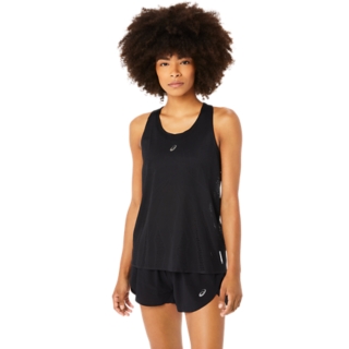 WOMEN'S TRACK CROPPED TOP, Performance Black