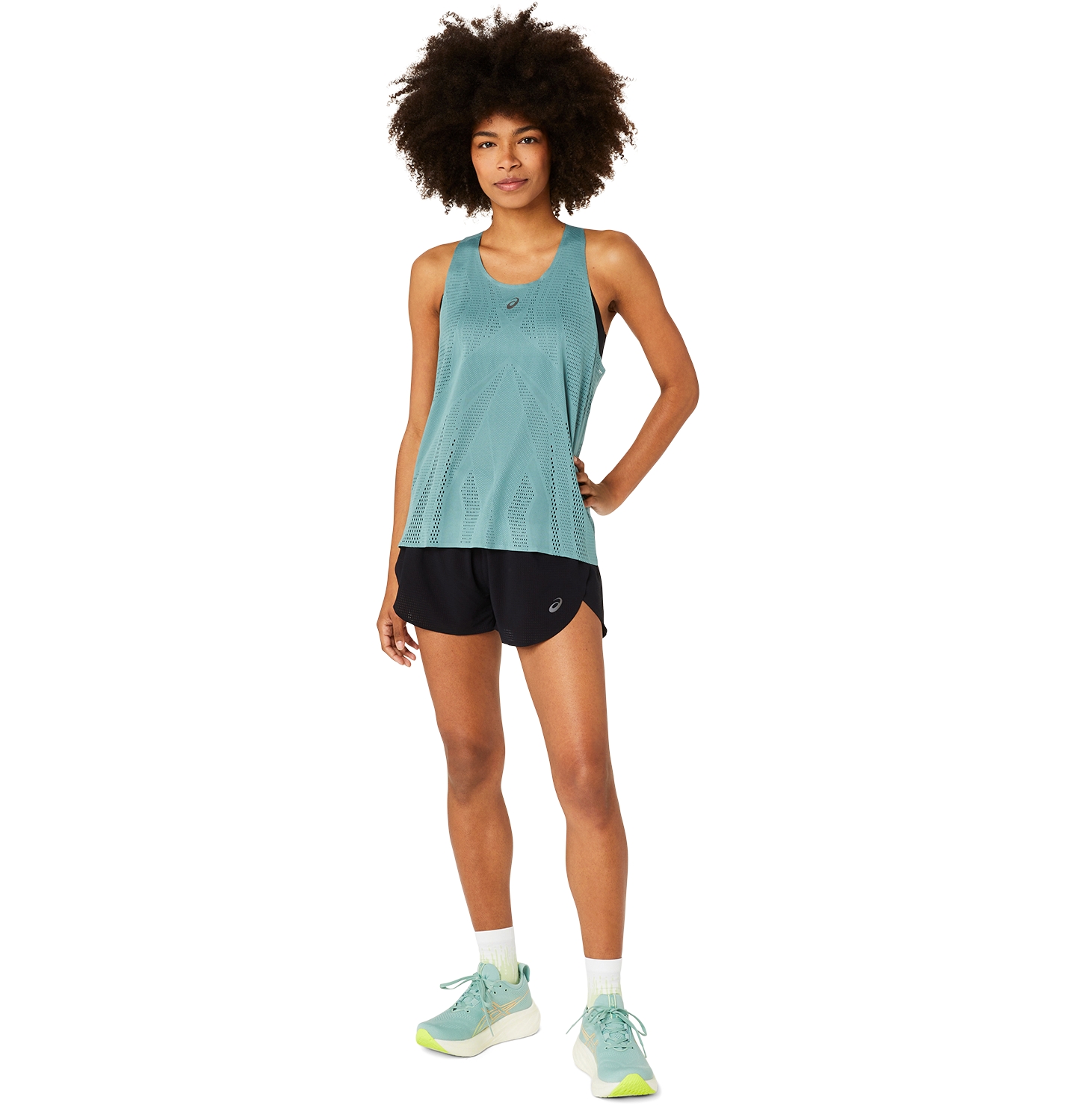 Женский топ ASICS Metarun Tank, цвет: Celadon — фото 6