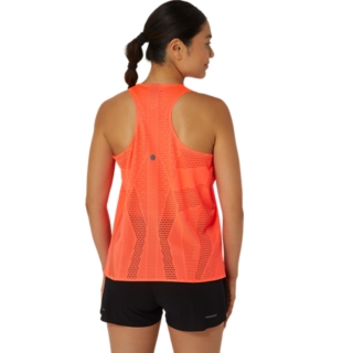 METARUN TANK Women Sunrise Red Women s Short Sleeve Tops ASICS Outlet DE