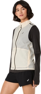 METARUN PACKABLE GILET, Cream 3