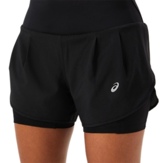 dowskwx Pantalones Cortos Deporte Mujer 2 en 1, Negro Shorts Deportivos con  Bolsillo para Running Correr Fitness Yoga Tenis Golf Gimnasio (S):  : Moda