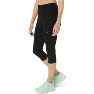 Women's ROAD HIGH WAIST CAPRI TIGHT, Performance Black