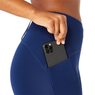 Fabletics Oasis High WAIST PHONE POCKET 7/8 Legging Abyss BLUE L