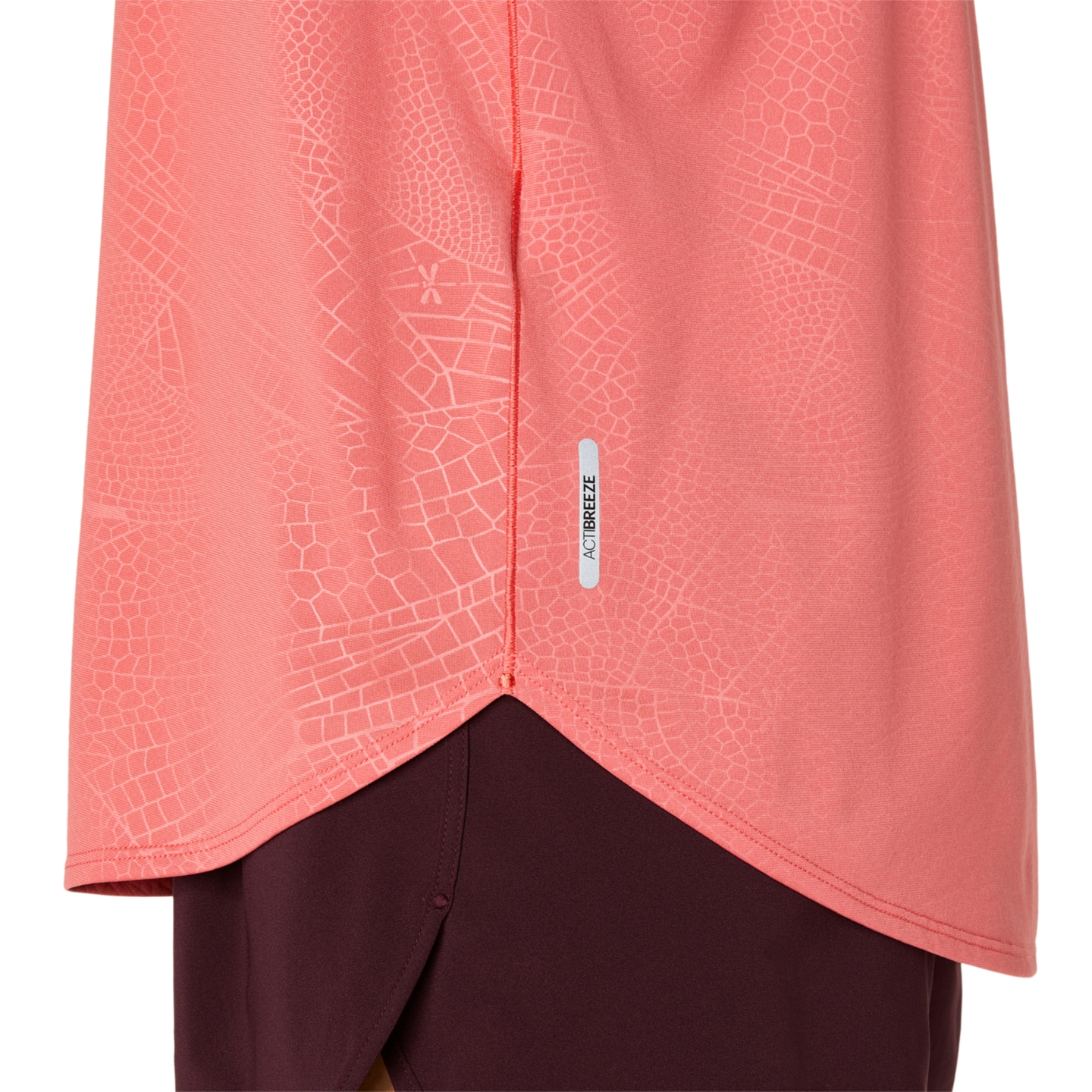 Женский топ ASICS Road All Over Print Tank, цвет: Тёмный розовый глиняный — фото 6