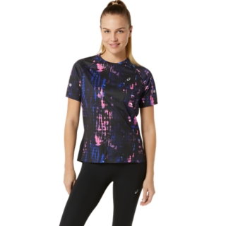 ROAD LITE SHOW SS TOP Women Performance Black Bold Magenta Damen Oberteile mit kurzen Armeln ASICS DE