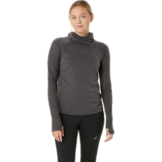 METARUN WINTER LS HOODIE Women Performance Black Shirts met lange mouwen voor dames ASICS NL