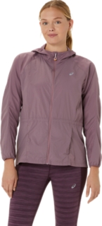 ROAD PACKABLE JACKET Women Dusty Mauve Women s Jackets Vests ASICS IE