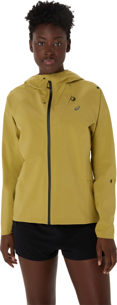 Женская куртка ASICS Metarun Waterproof, цвет: Lemongrass