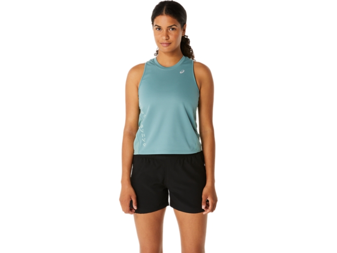 KATAKANA MESH TANK | Women | CELADON | Women's Tank Tops | ASICS Singapore