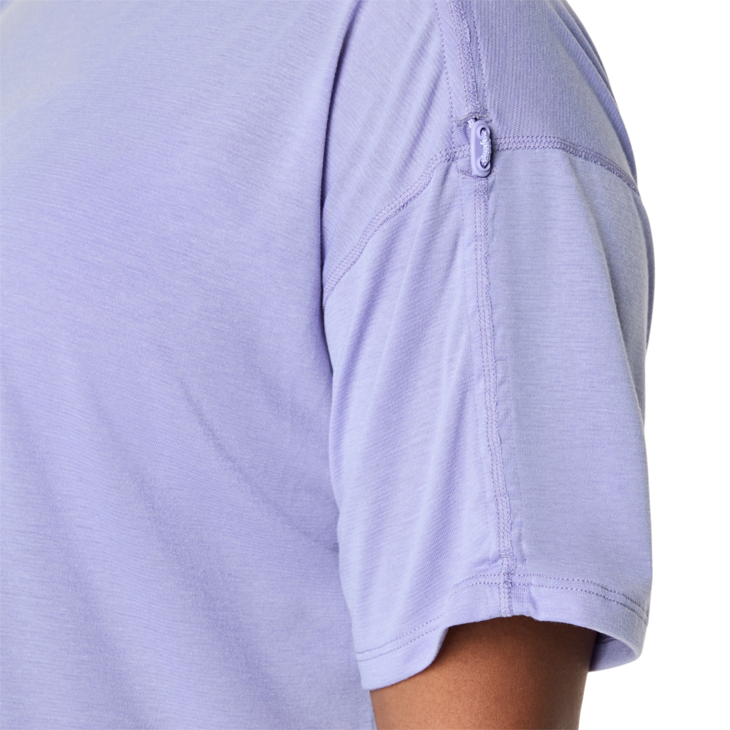 Женский топ ASICS Nagino Run Adjustable Short Sleeve Top, цвет: Bluebell — фото 7
