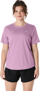 Alternative image view of ASICS SILVER SS TOP,  HAZY LILAC