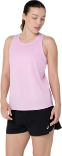Image 3 of 5 of Women's HAZY LILAC ASICS SILVER TANK Alll Women Clothing