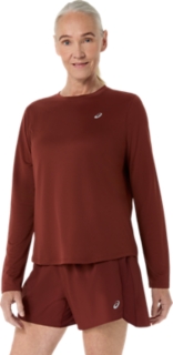 Image 3 of 6 of  SINGED RED ASICS SILVER LS TOP Long Sleeve Shirts