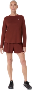 Image 6 of 6 of  SINGED RED ASICS SILVER LS TOP Long Sleeve Shirts