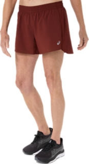 Alternative image view of ASICS SILVER 4IN SHORT,  SINGED RED
