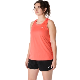 officekiko 火の鳥　tank top type. A ASICS CORE TANK | Women | Coral Reef | Short Sleeve Tops | ASICS