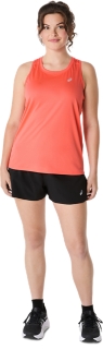 ASICS CORE TANK | Women | Coral Reef | Short Sleeve Tops | ASICS