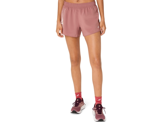 ASICS ICON 4IN SHORT | Women | RUBBLE RED | Women's Shorts | ASICS