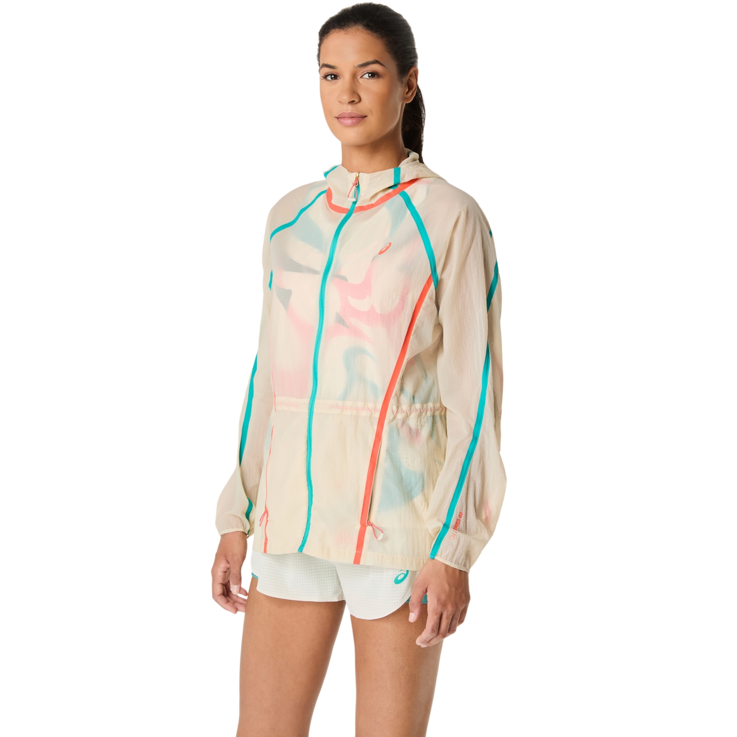 Женская куртка ASICS Limited Series Road Packable, цвет: Берёзовый — фото 3