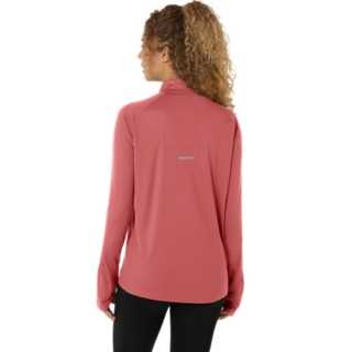 SPORT LS 1/2 ZIP TOP, Dark Pink Clay 2